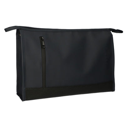 Beauty case da viaggio fondo in gomma blu scuro 30 cm x 19,5 cm