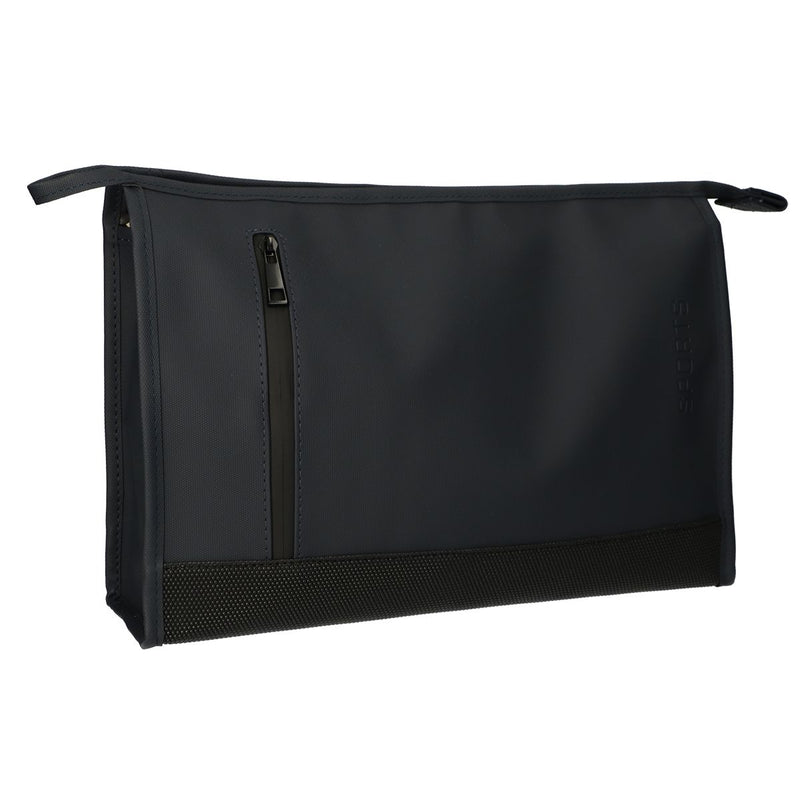 Beauty case da viaggio fondo in gomma blu scuro 30 cm x 19,5 cm