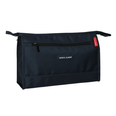 Beauty case da viaggio sportivo da uomo classico blu scuro 35 cm x 24 cm