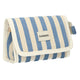Bolso de viaje con espejo verano azul a rayas 17cm x 11cm