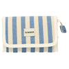 Traveller spiegeltas summer blauw gestreept 17cm x 11cm