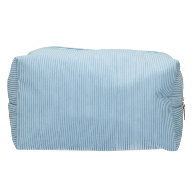 Beauty case da viaggio rib impermeabile blu 24,5 cm x 18,5 cm