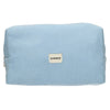 Neceser de viaje costilla impermeable azul 24,5cm x 18,5cm