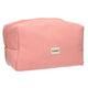 Neceser de viaje costilla impermeable rosa 24,5cm x 18,5cm