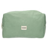 Neceser de viaje costilla impermeable verde menta 24,5cm x 18,5cm