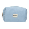 Neceser de viaje costilla impermeable azul 20cm x 11,5cm