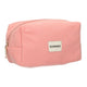 Neceser de viaje costilla impermeable rosa 20cm x 11,5cm