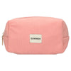 Neceser de viaje costilla impermeable rosa 20cm x 11,5cm
