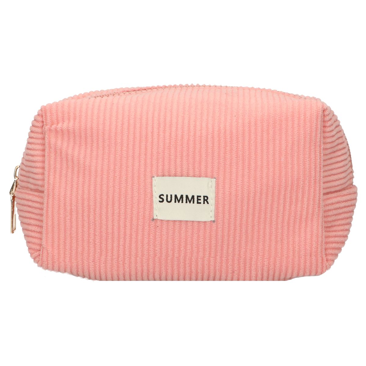 Neceser de viaje costilla impermeable rosa 20cm x 11,5cm