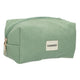 Neceser de viaje costilla impermeable verde menta 20 cm x 11,5 cm