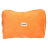 Traveller toilettas badstof oranje 28cm x 20cm