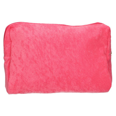 Beauty case da viaggio in spugna rosa 28 cm x 20 cm
