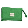 Traveller spiegeltas badstof groen 16,5cm x 12cm