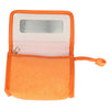 Borsa per specchio da viaggio in spugna arancione 16,5 cm x 12 cm
