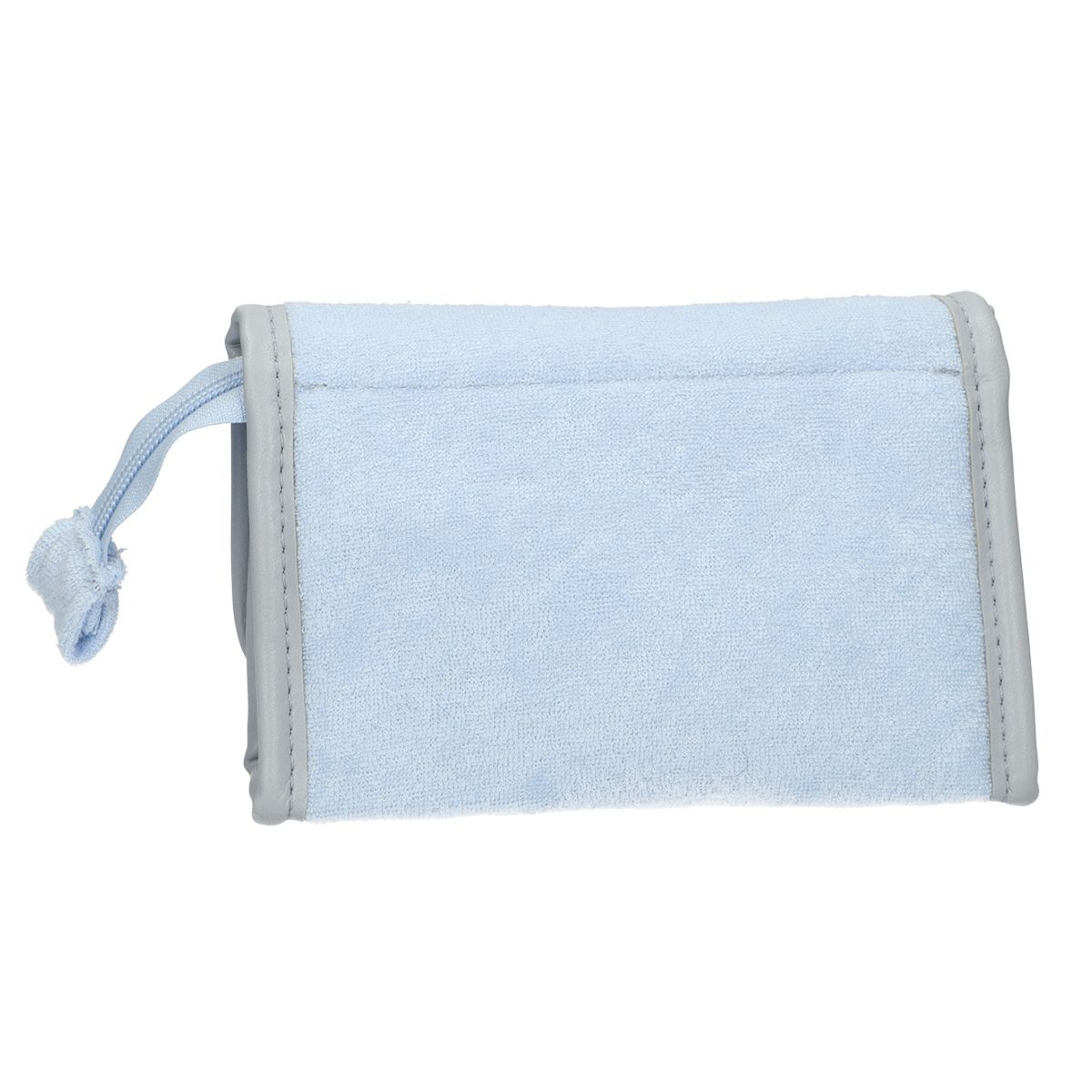 Borsa per specchio da viaggio in spugna blu 16,5 cm x 12 cm