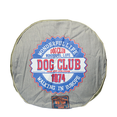 Tom co cuscino per cani club per cani rotondo 62x62x14 cm