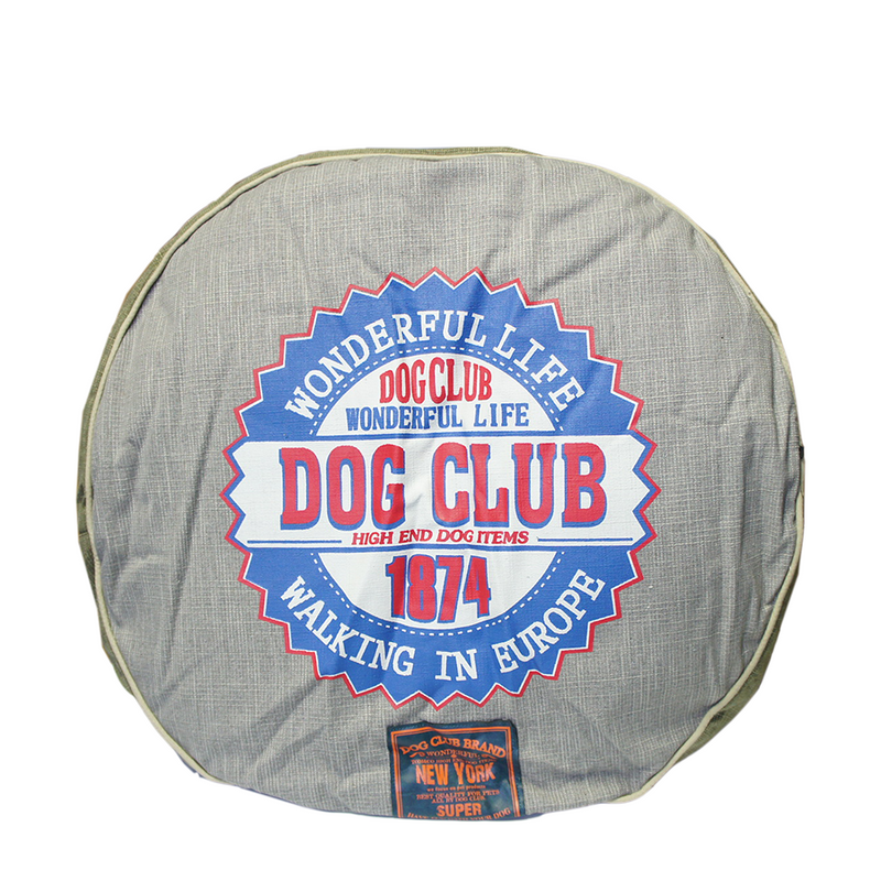 Tom co cuscino per cani club per cani rotondo 62x62x14 cm
