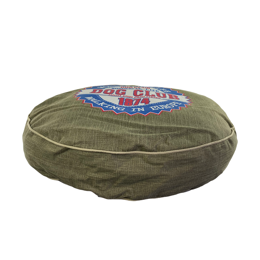 Tom co cuscino per cani club per cani rotondo 62x62x14 cm