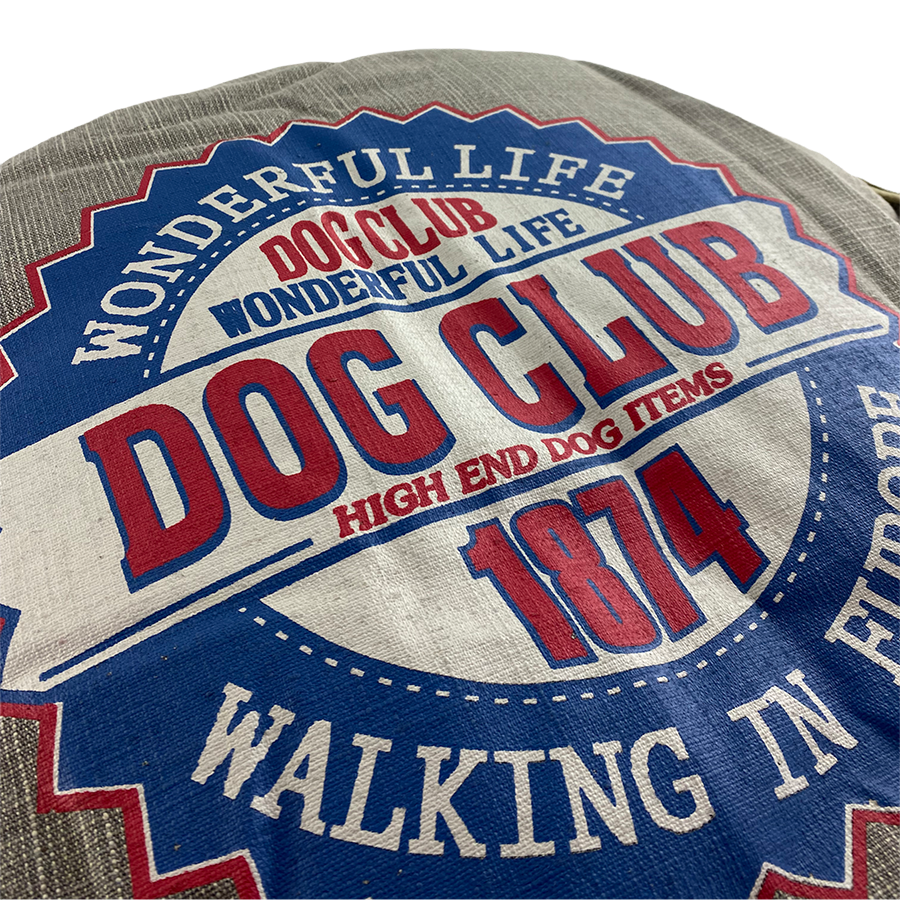 Tom co cuscino per cani club per cani rotondo 62x62x14 cm