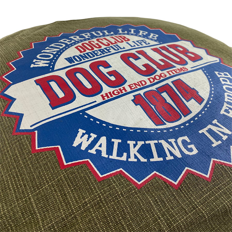 Tom co cuscino per cani club per cani rotondo 62x62x14 cm