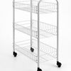 Tomado-Metaltex Tomado-MetalTex Siena Carrido de cocina con ruedas 41x23x63 cm de plata