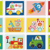 Tooky toy Educatief Houten Magneetbord Transport 80-delig