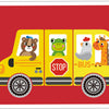 Tooky toy Educatief Houten Magneetbord Transport 80-delig