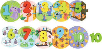 TOKY TOY NUMERO PUZLE PULETTO EDUCATIVO POETTORE VEGNI A 20 pezzi