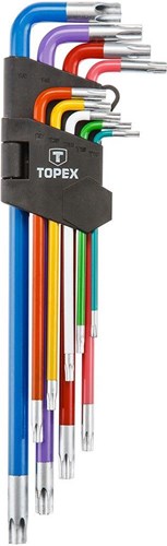 Set chiavi Topex tx torx lunghe 9 pezzi - 6479045