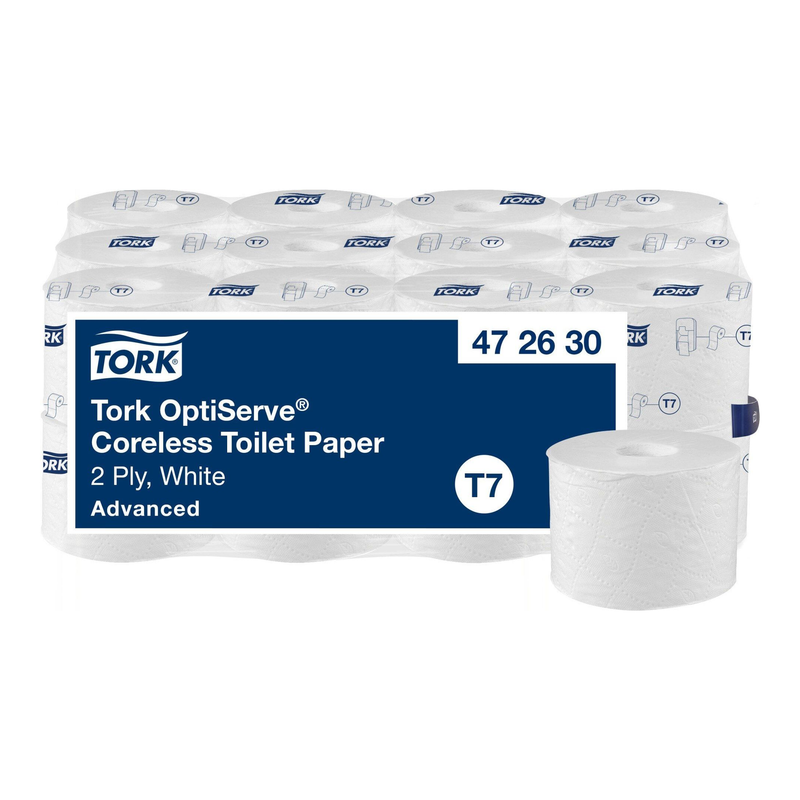 Papel higiénico Tork sin mangas tamaño mediano 2 capas blanco T7 advanced (24x900 hojas)