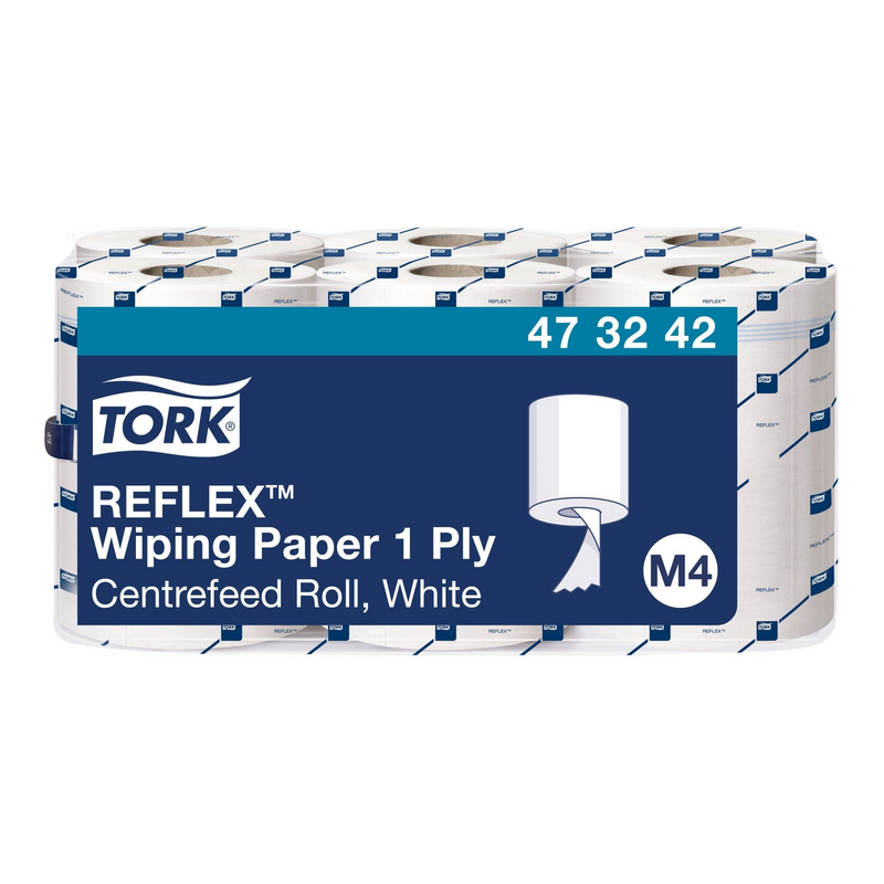 Tork reflex midi rollo 1 capa blanco (6x 300m)