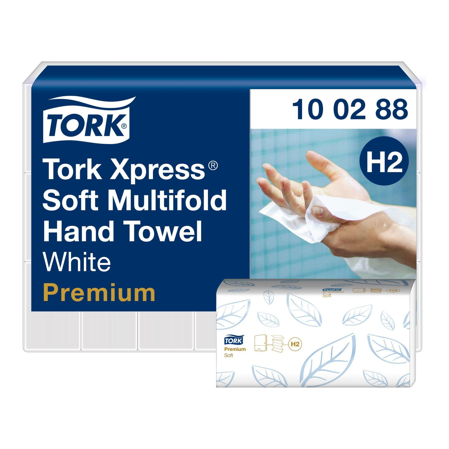 Tork xpress toalla multipliegue suave 2 capas xl blanco h2 (21 piezas)