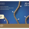 Ghirlanda di corda juta led l390cm 40 lampade su trasformatore - 5510120
