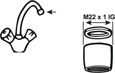 Cornat aeratore m22v ch (8pz) - tp307894