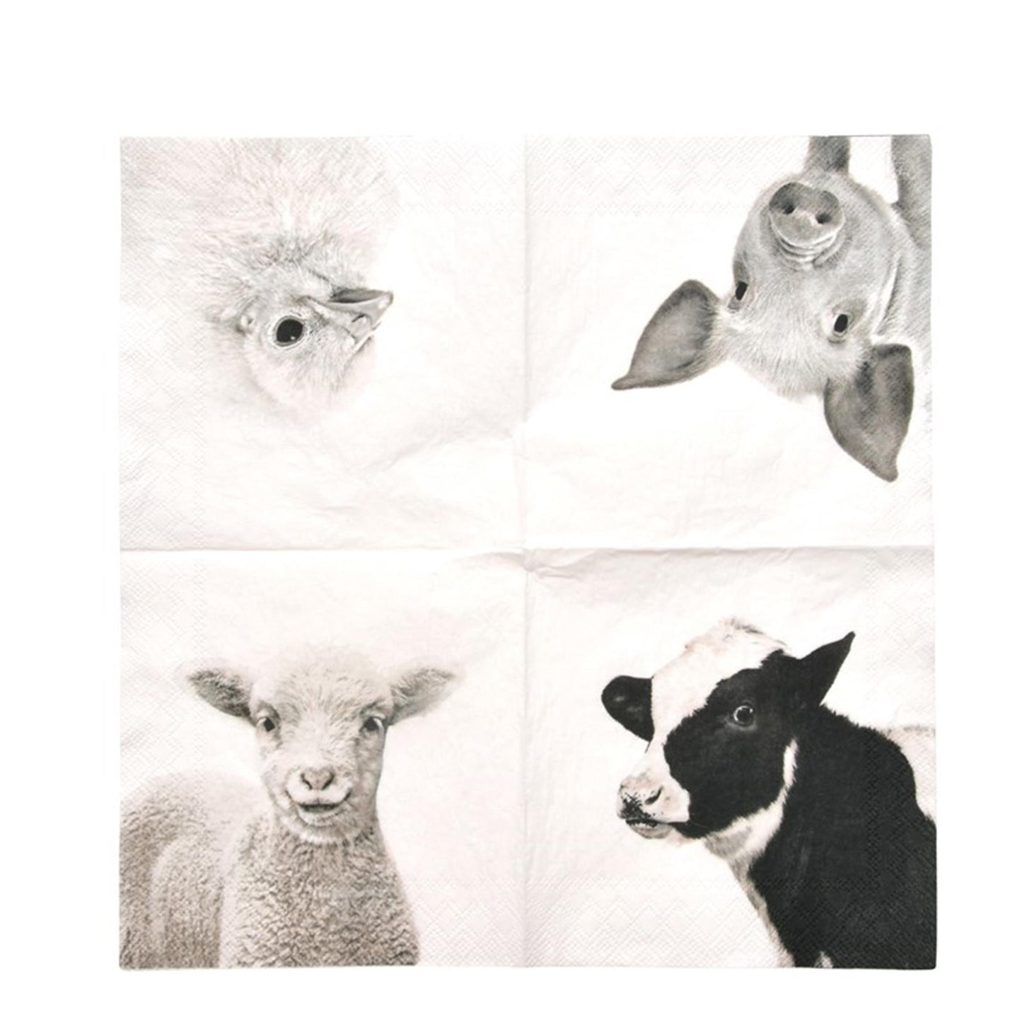 Servilleta de diseño Esschert animales de la granja