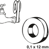 Cornat nastro teflon 12x0,1mm 12m gas (5pz) - tp380700