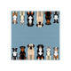 Tovaglioli Esschert design cani 33x33 cm