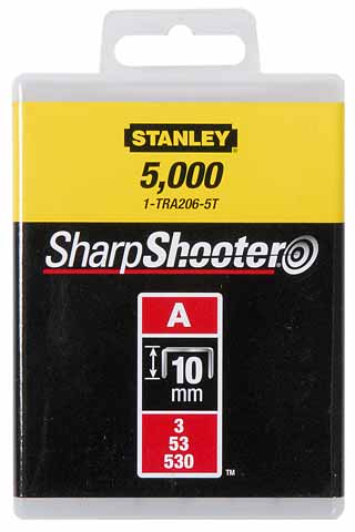 Stanley handgereedschap nieten 10mm type a - 5000 stuks - 1-tra206-5t