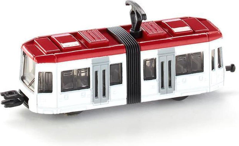 tram rosso bianco 9 cm di lunghezza