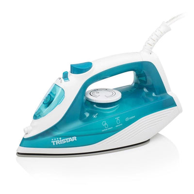 Ferro da stiro a vapore Tristar 2000w blu bianco