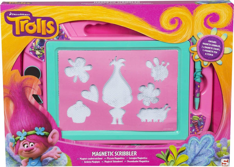 Trolls tavolo da disegno magico, con modelli dei troll come esempio
