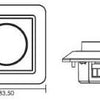 Marco de cubierta Tronix lw para atenuador LED 4355850 - 4355855