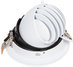 Tronix faretto led bianco 18-30w 3000k modello banana 45gr - led2355