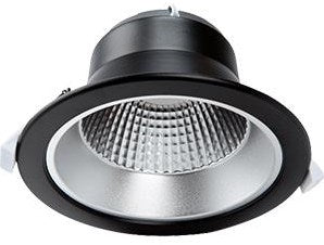 Tronix faretto led da incasso riflettore nero 28w tri-bianco - led2435
