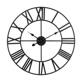 Teesa wandklok aluminium ø60cm zwart - afbeelding 1