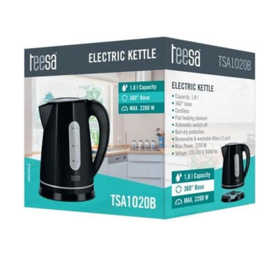 Bollitore wireless Teesa 1,8 l nero