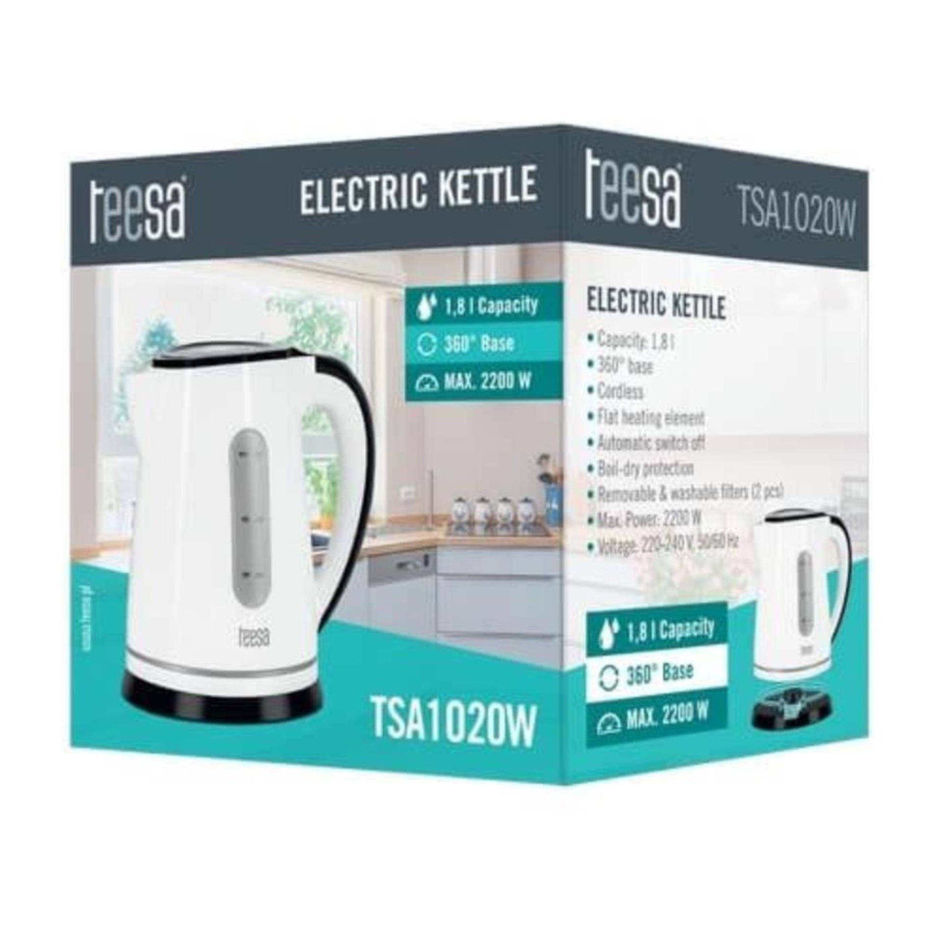 Bollitore wireless Teesa 1,8 l bianco