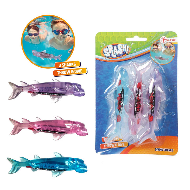 Splash Diving Fish Shark, 3er.