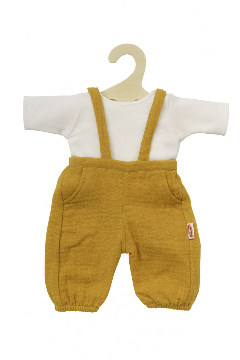 Heless poppen tuinbroek okergeel, 35-45 cm