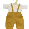 Heless poppen tuinbroek okergeel, maat 28-35 cm